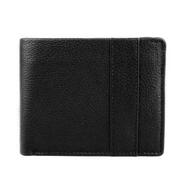 Hemener Men Black Genuine Leather Wallet