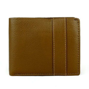 Hemener Men Olive Green Genuine Leather Wallet