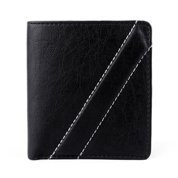 Hemener Men Black Genuine Leather Wallet