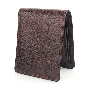 Hemener Men Dark Brown Genuine Leather Wallet