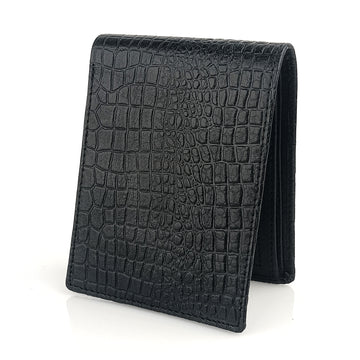 Hemener Men Black Genuine Leather Wallet
