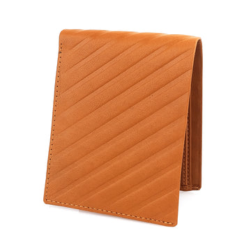 Hemener Men Tan Genuine Leather Wallet
