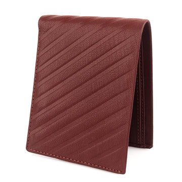 Hemener Men Brown Genuine Leather Wallet
