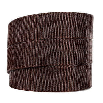 Hemener Unisex Brown Nylon Canvas Strap