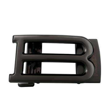 Hemener Men B Letter Metal Auto Grip Black Glossy Buckle