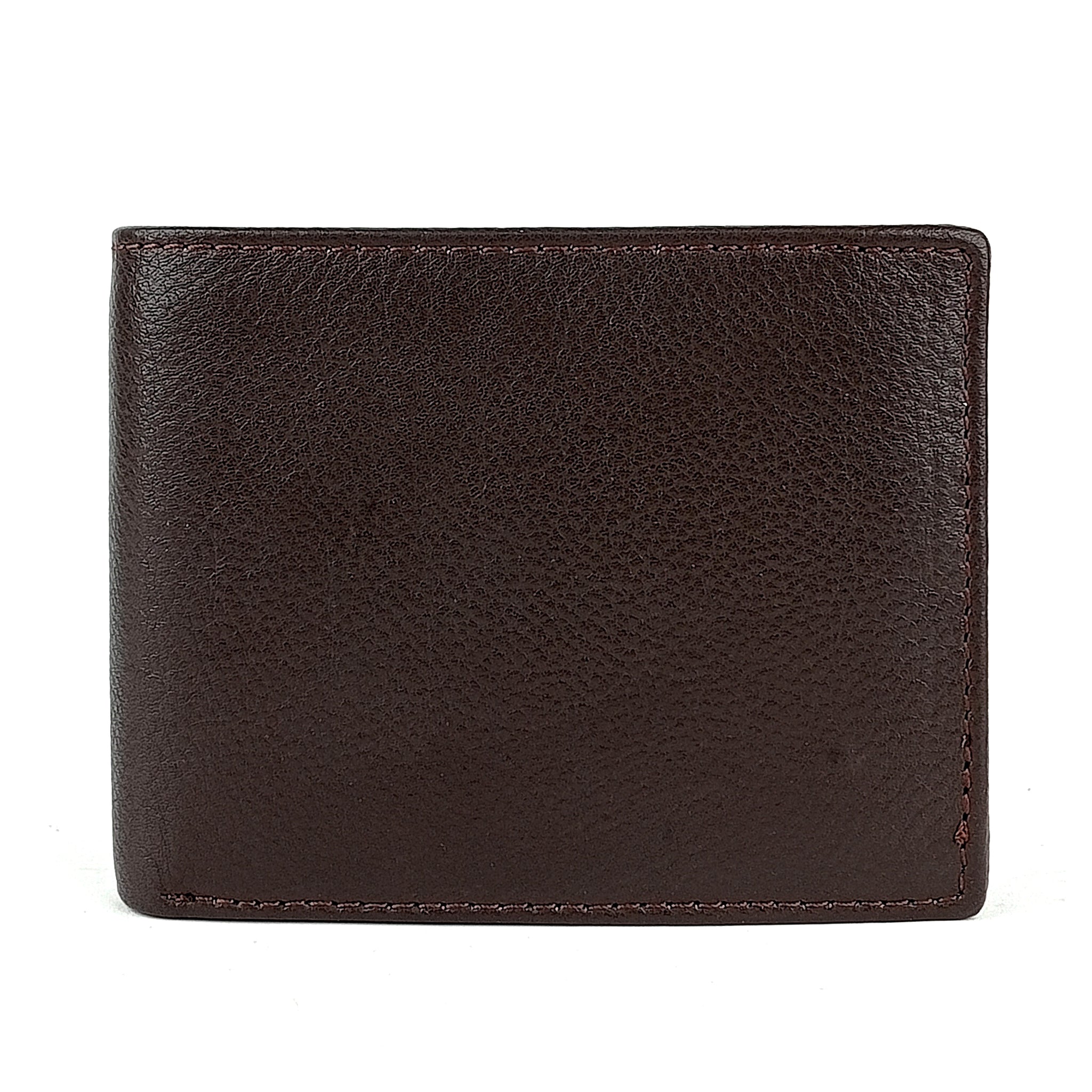 Hemener Men Dark Brown  Genuine Leather Wallet