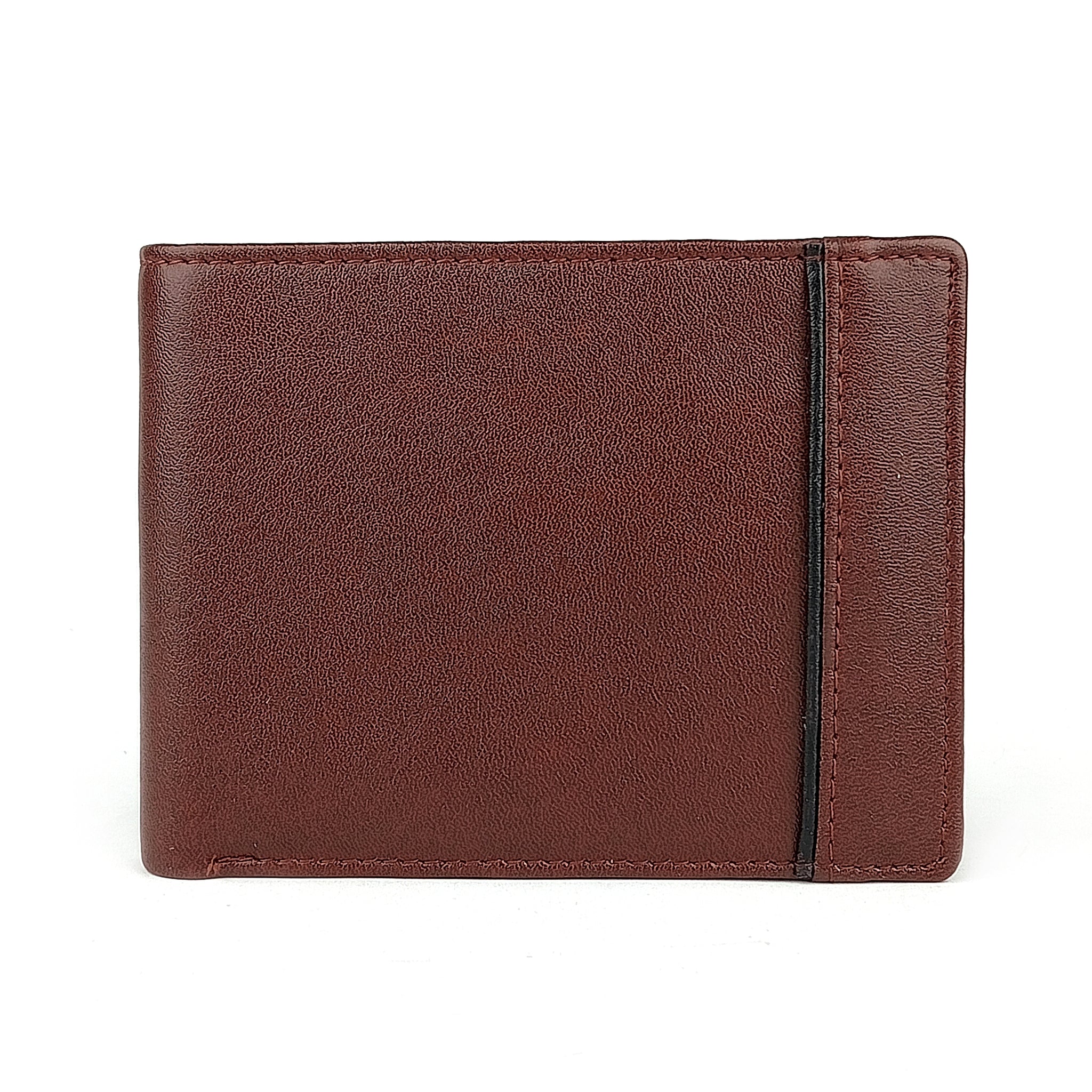 Hemener Men Dark Brown  Genuine Leather Wallet