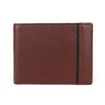 Hemener Men Dark Brown  Genuine Leather Wallet