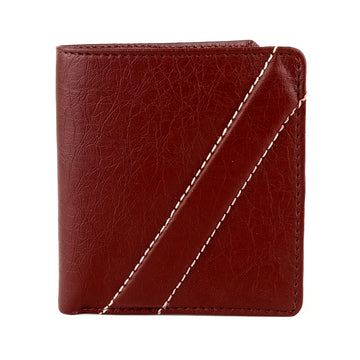 Hemener Men Dark Brown  Genuine Leather Wallet