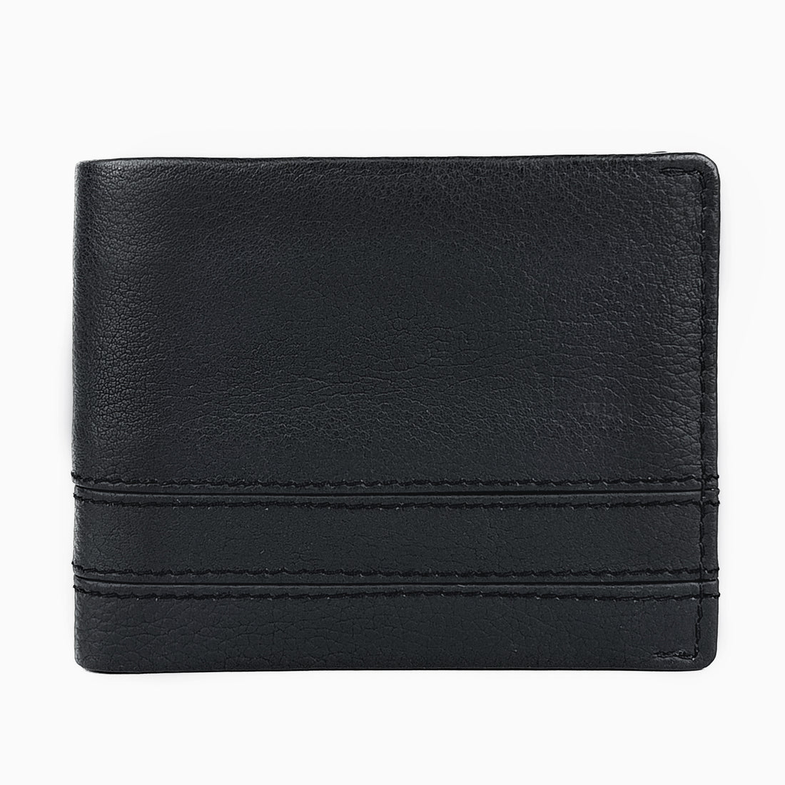 Hemener Men Black Genuine Leather Wallet