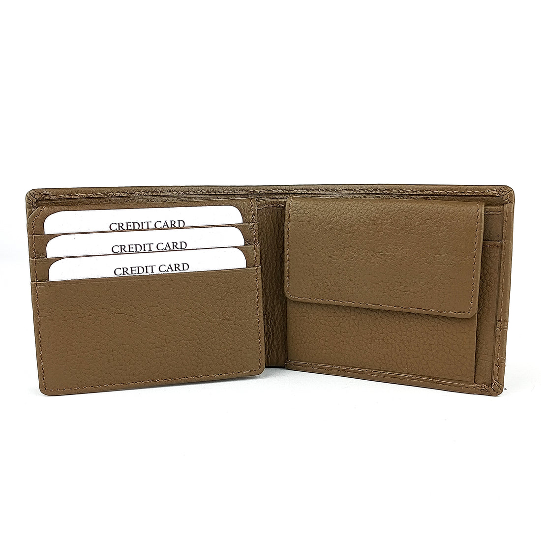 Hemener Men Olive Green  Genuine Leather Wallet