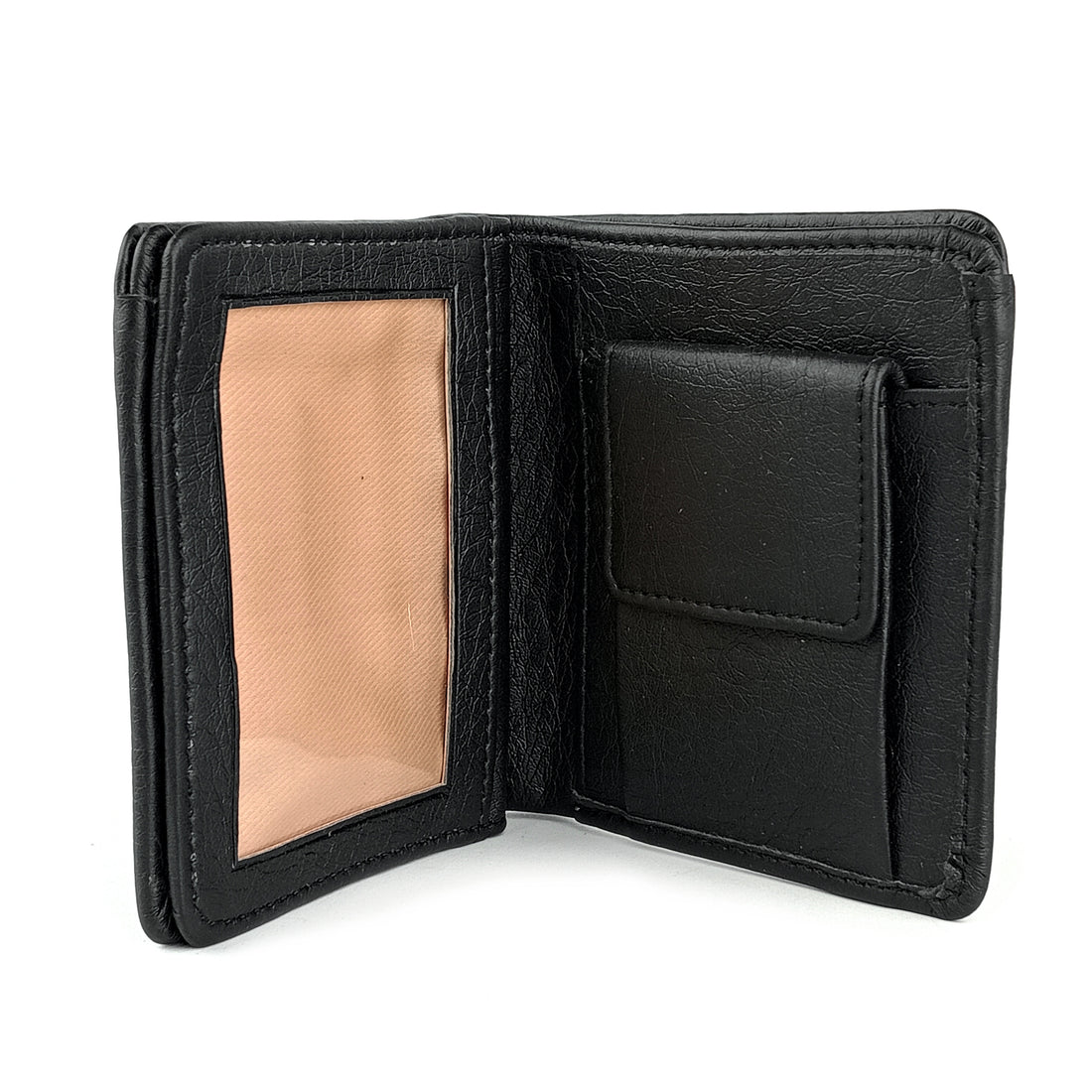 Hemener Men  Black Genuine Leather Wallet