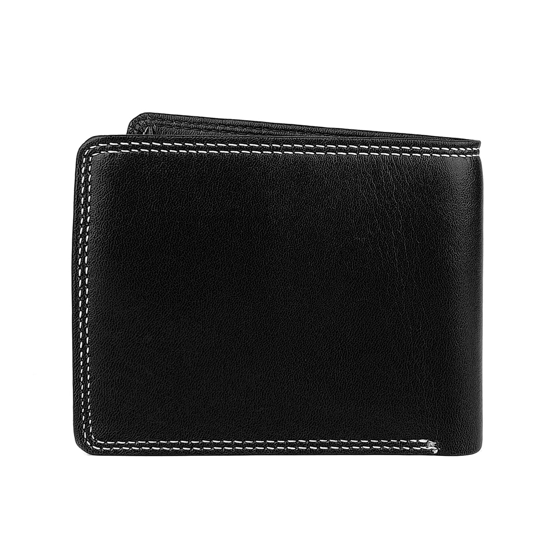 Hemener Men Black  Genuine Leather Wallet