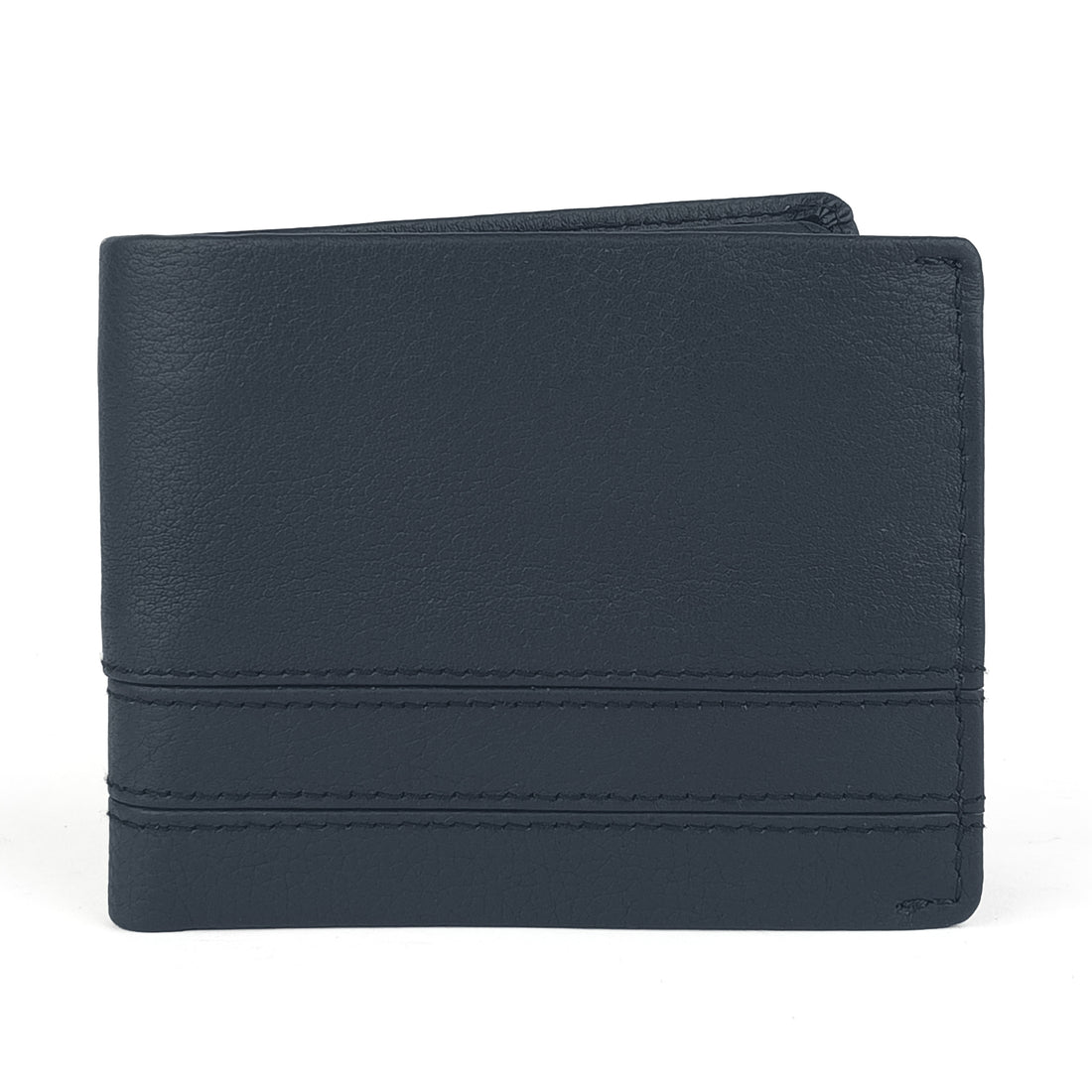 Hemener Men Blue  Genuine Leather Wallet