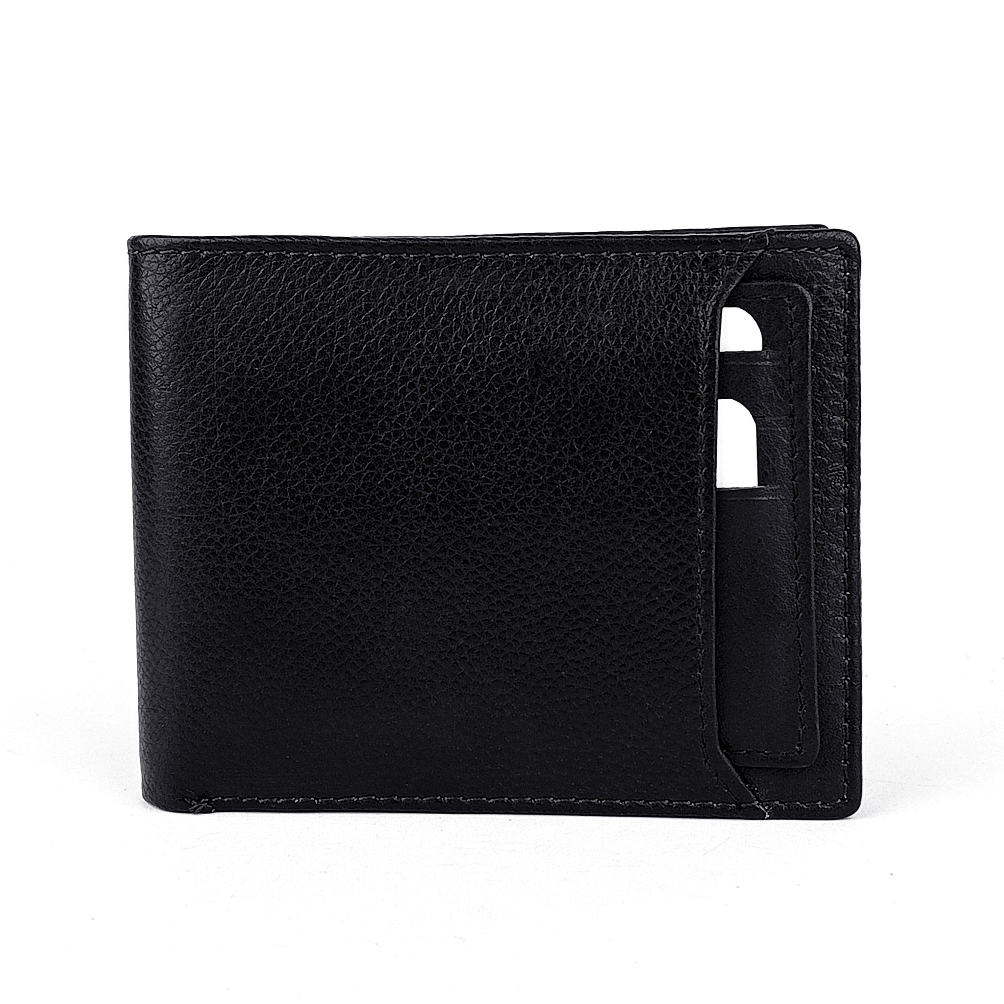 Hemener Men Black  Genuine Leather Wallet