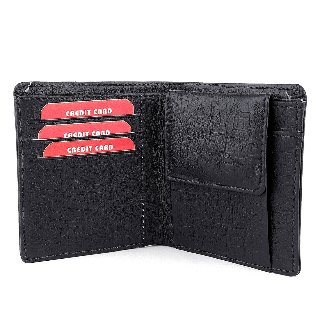 Hemener Men Black  Genuine Leather Wallet