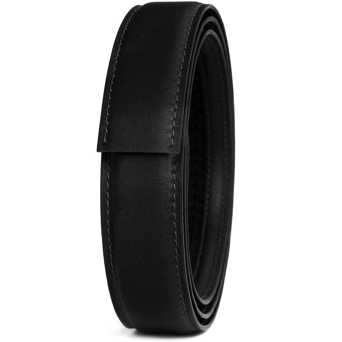 Hemener Men Autogrip Black Genuine Leather Strap