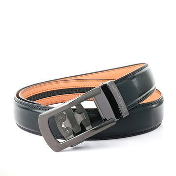 Hemener Men Black Texas Leather Belt