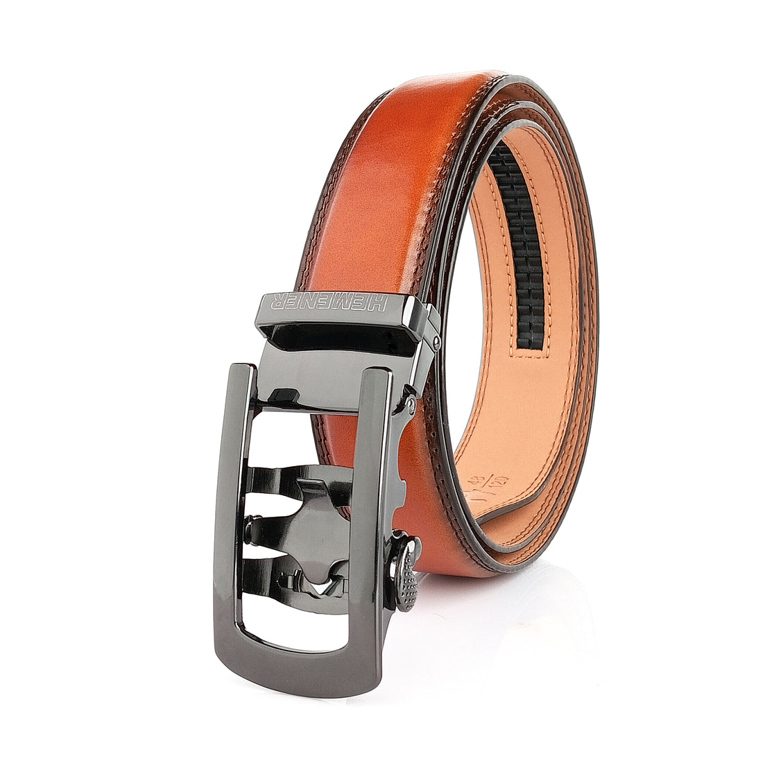 Hemener Men Tan Texas Leather Belt