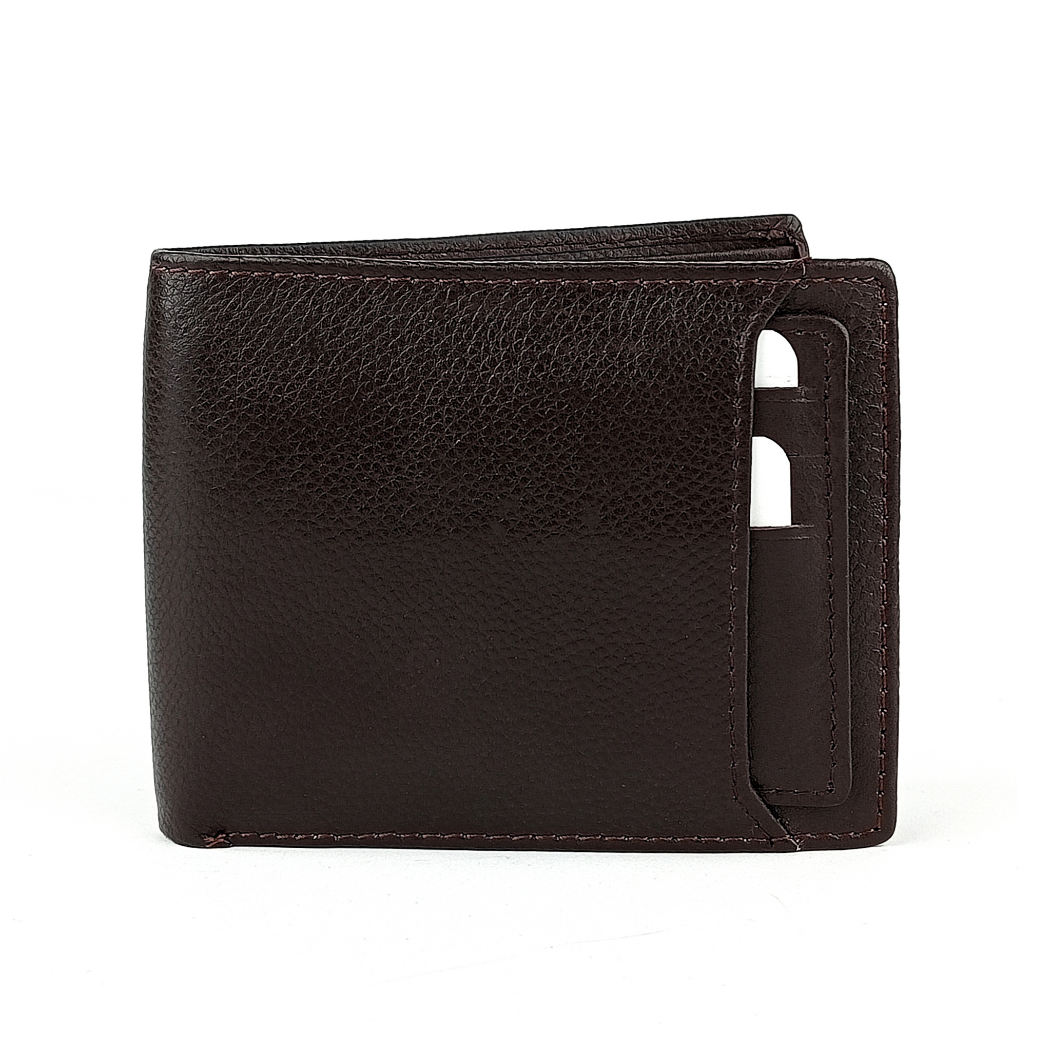 Hemener Men Dark Brown  Genuine Leather Wallet