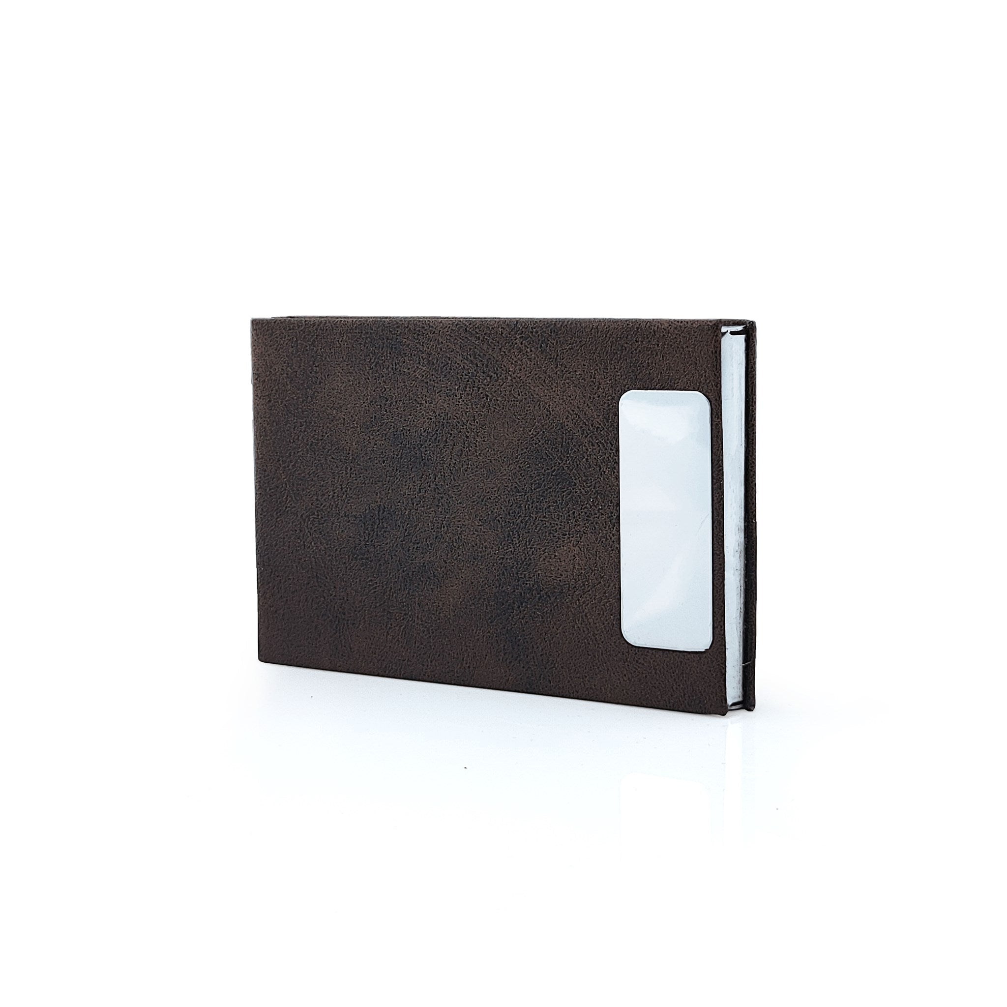 Hemener Metal Brown/ Tan/ Black Card Holder