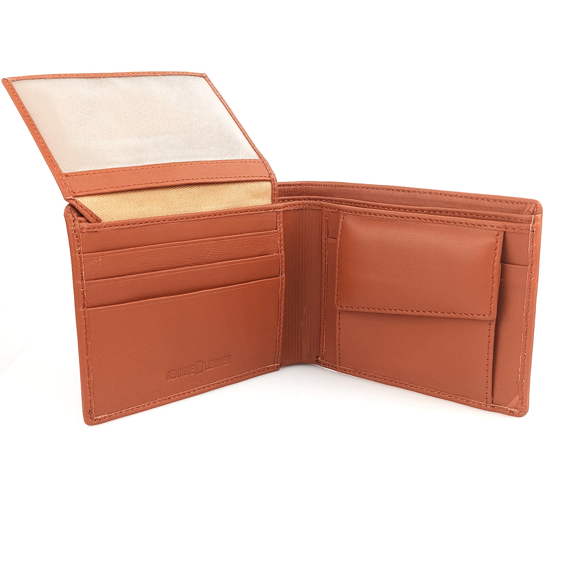 Hemener Men Brown  Genuine Leather Wallet