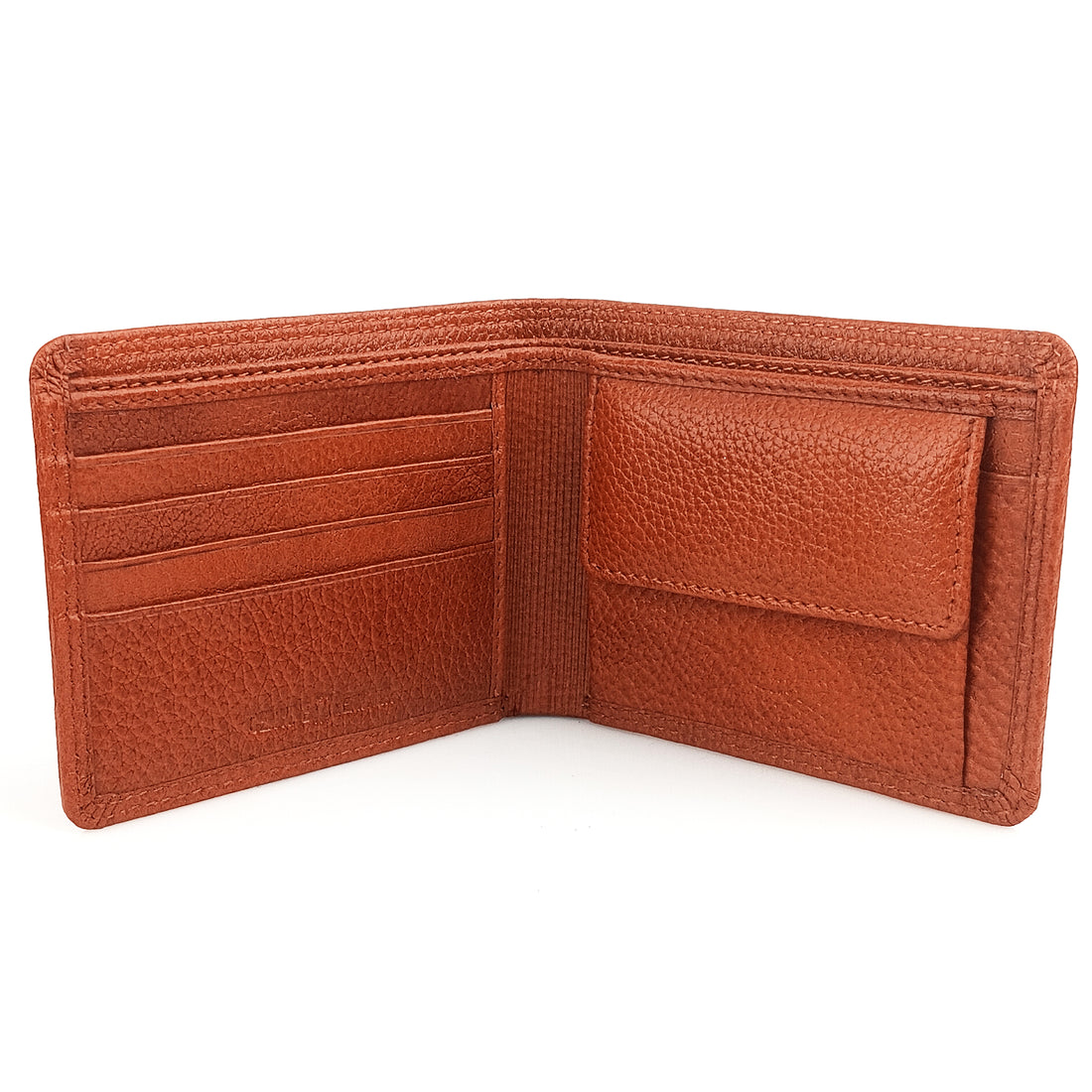 Hemener Men Tan  Genuine Leather Wallet