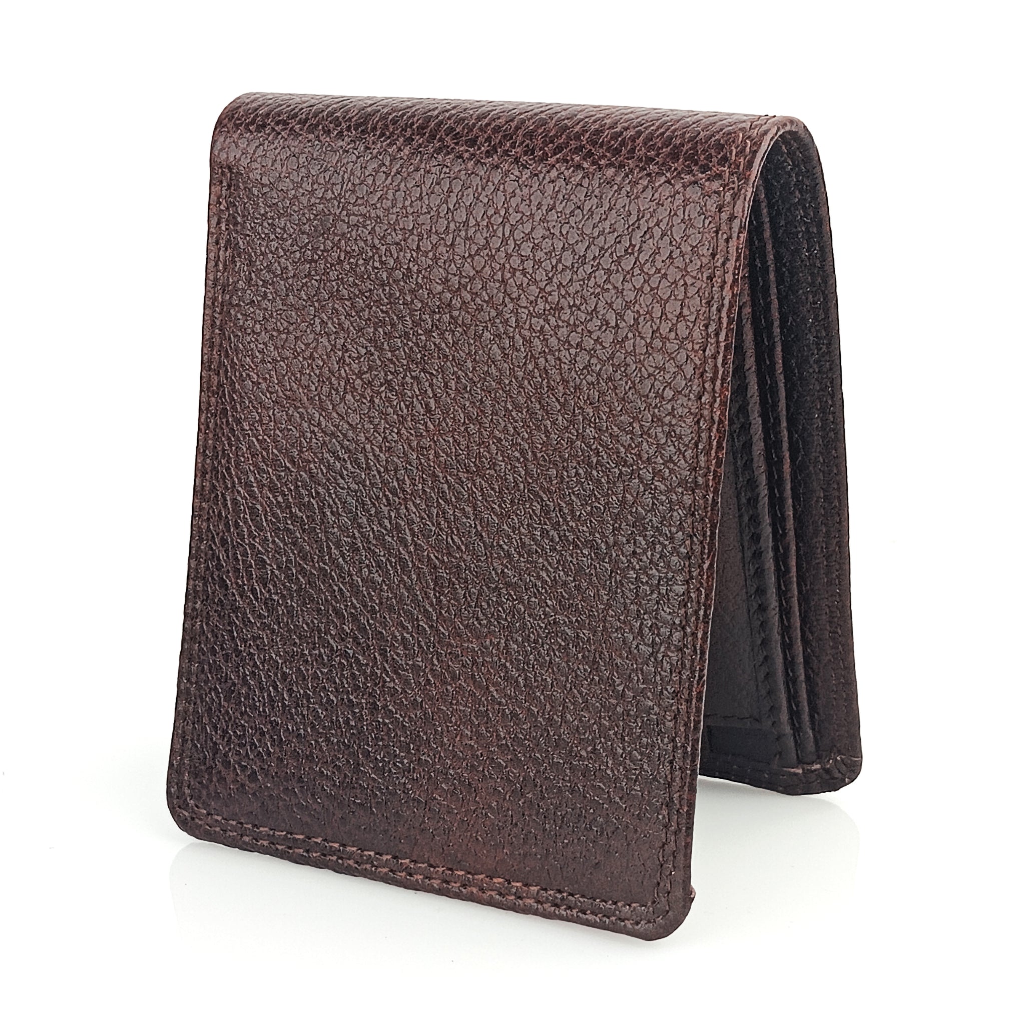 Hemener Men Dark Brown  Genuine Leather Wallet