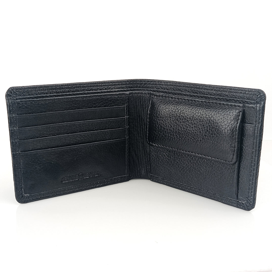 Hemener Men Black  Genuine Leather Wallet