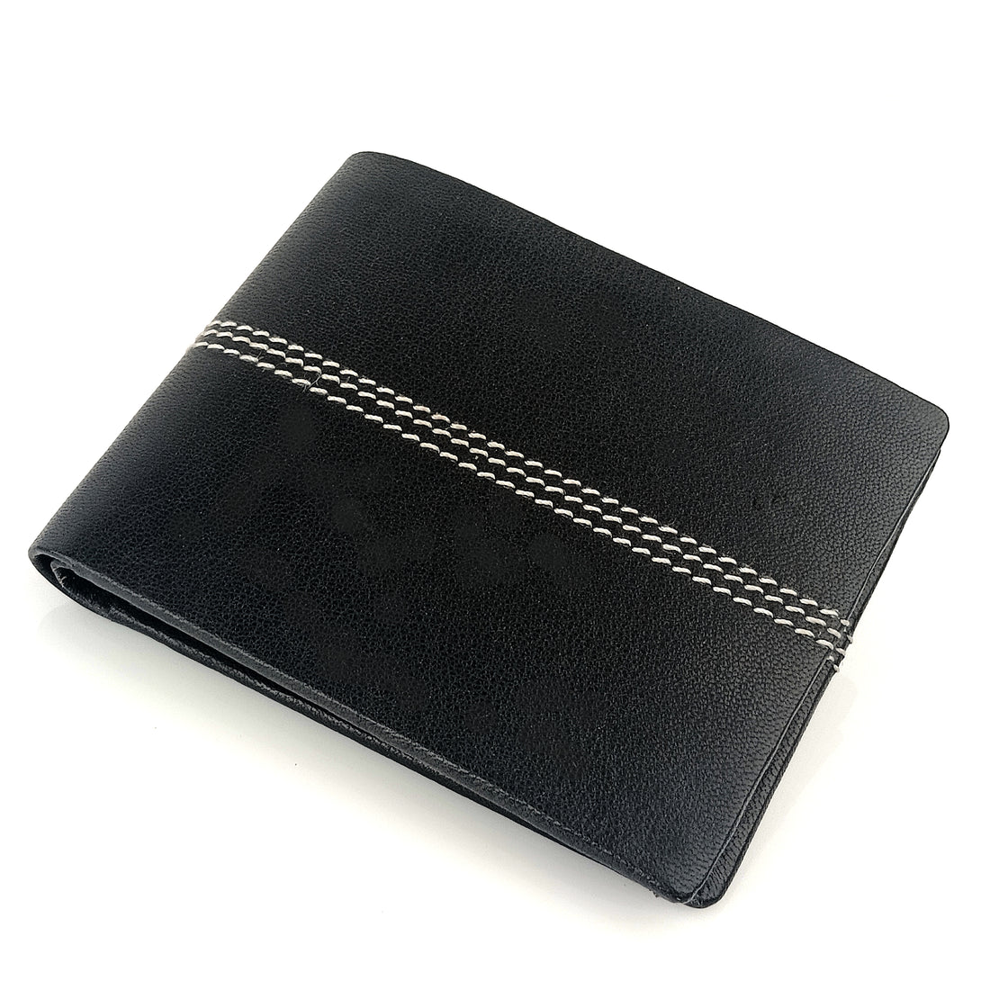 Hemener Men Black  Genuine Leather Wallet