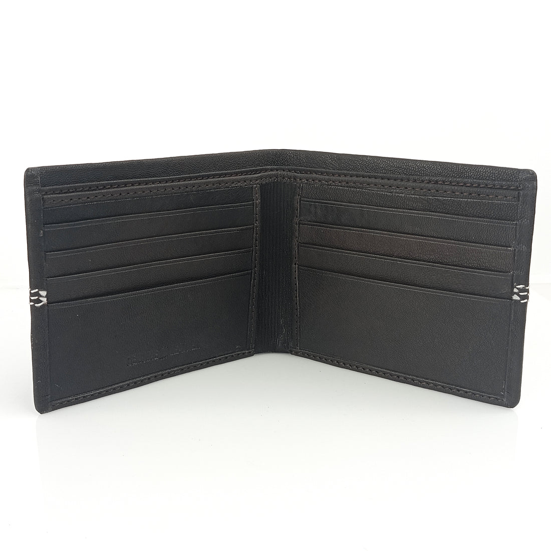 Hemener Men Black  Genuine Leather Wallet