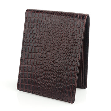 Hemener Men Dark Brown Genuine Leather Wallet