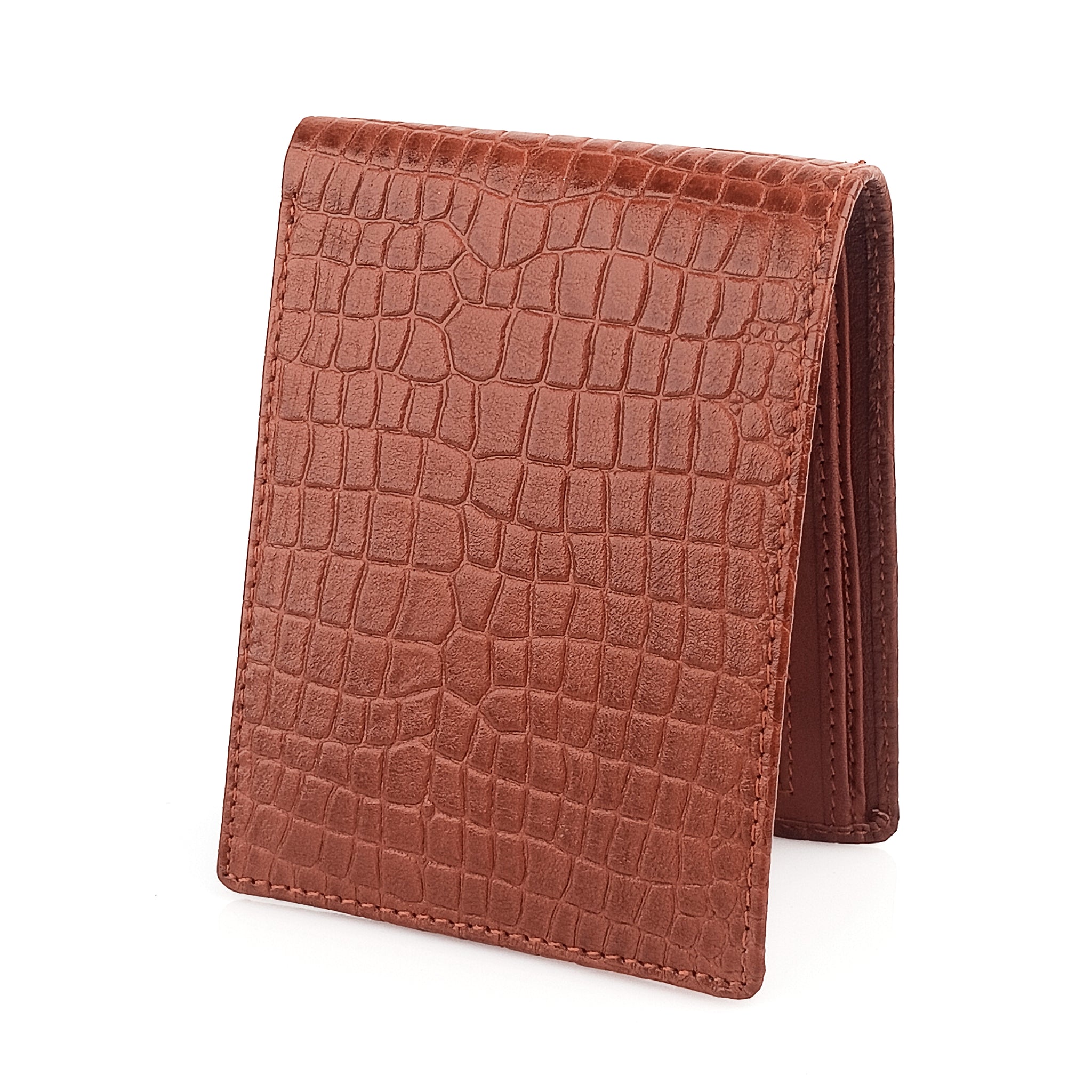 Hemener Men Brown  Genuine Leather Wallet