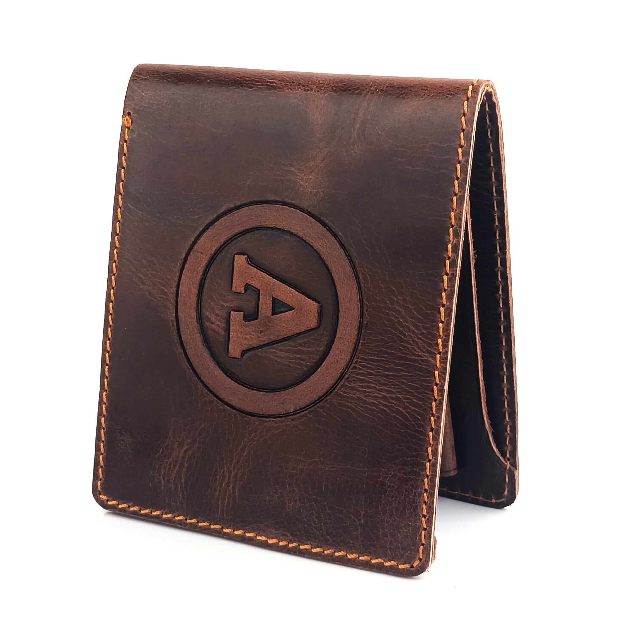 Hemener Men Dark Brown  Genuine Leather Wallet