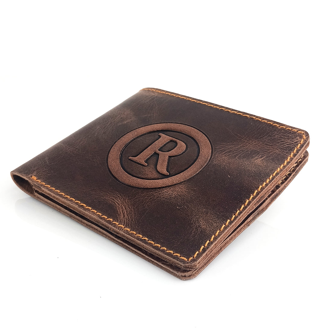 Hemener Men Dark Brown  Genuine Leather Wallet