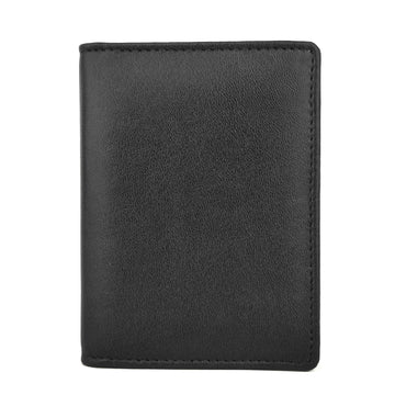 Hemener Leather Black/ Brown Card Holder