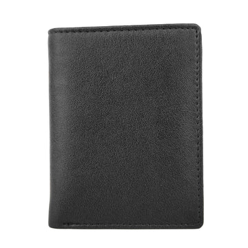 Hemener Leather Black/ Brown/ Dark Brown Card Holder