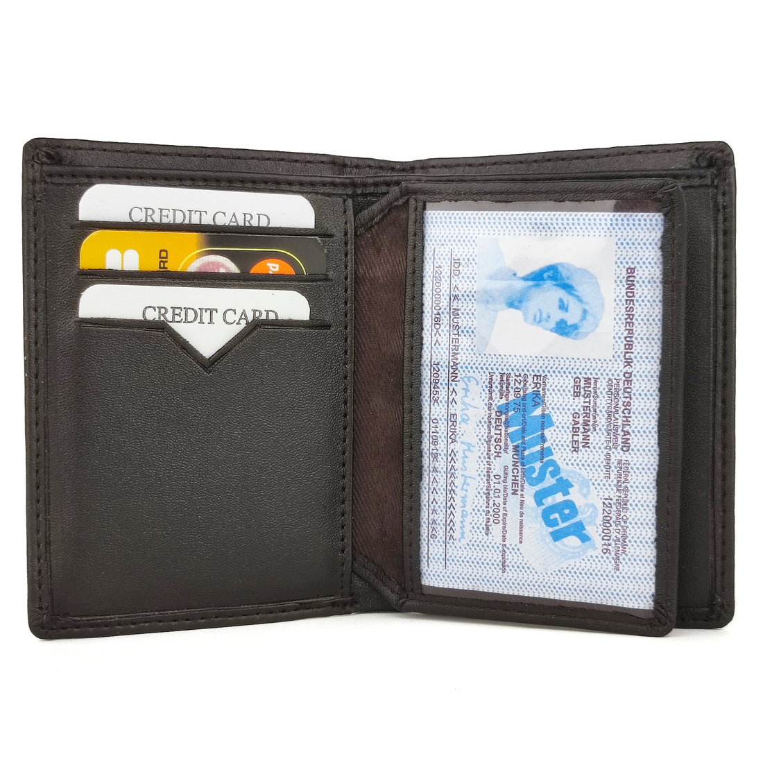 Hemener Leather Dark Brown Card Holder