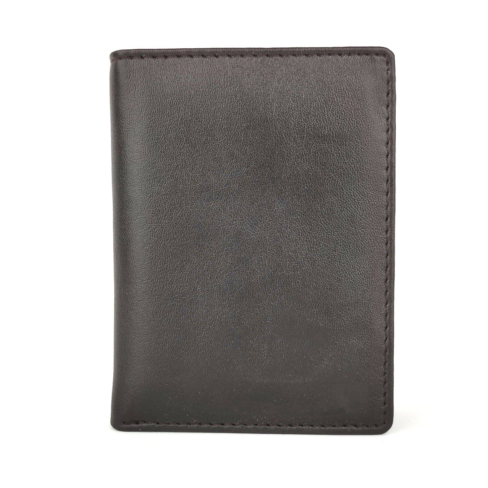 Hemener Leather Dark Brown Card Holder