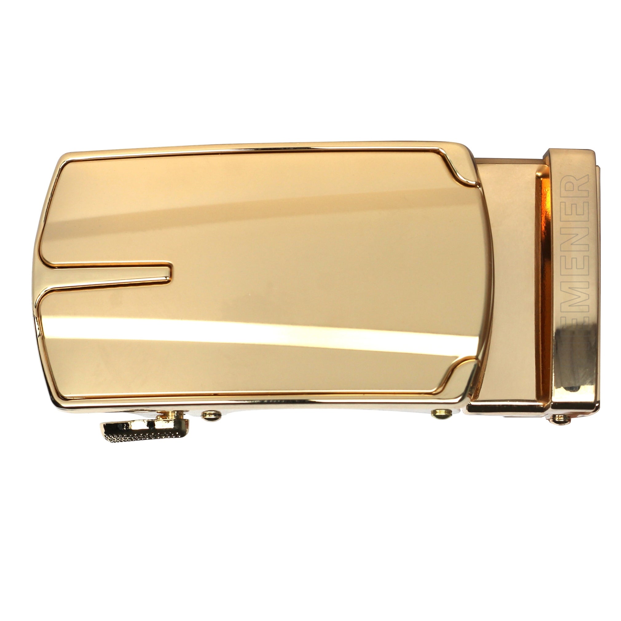 Hemener Men Metal Auto Grip Golden Glossy  Buckle