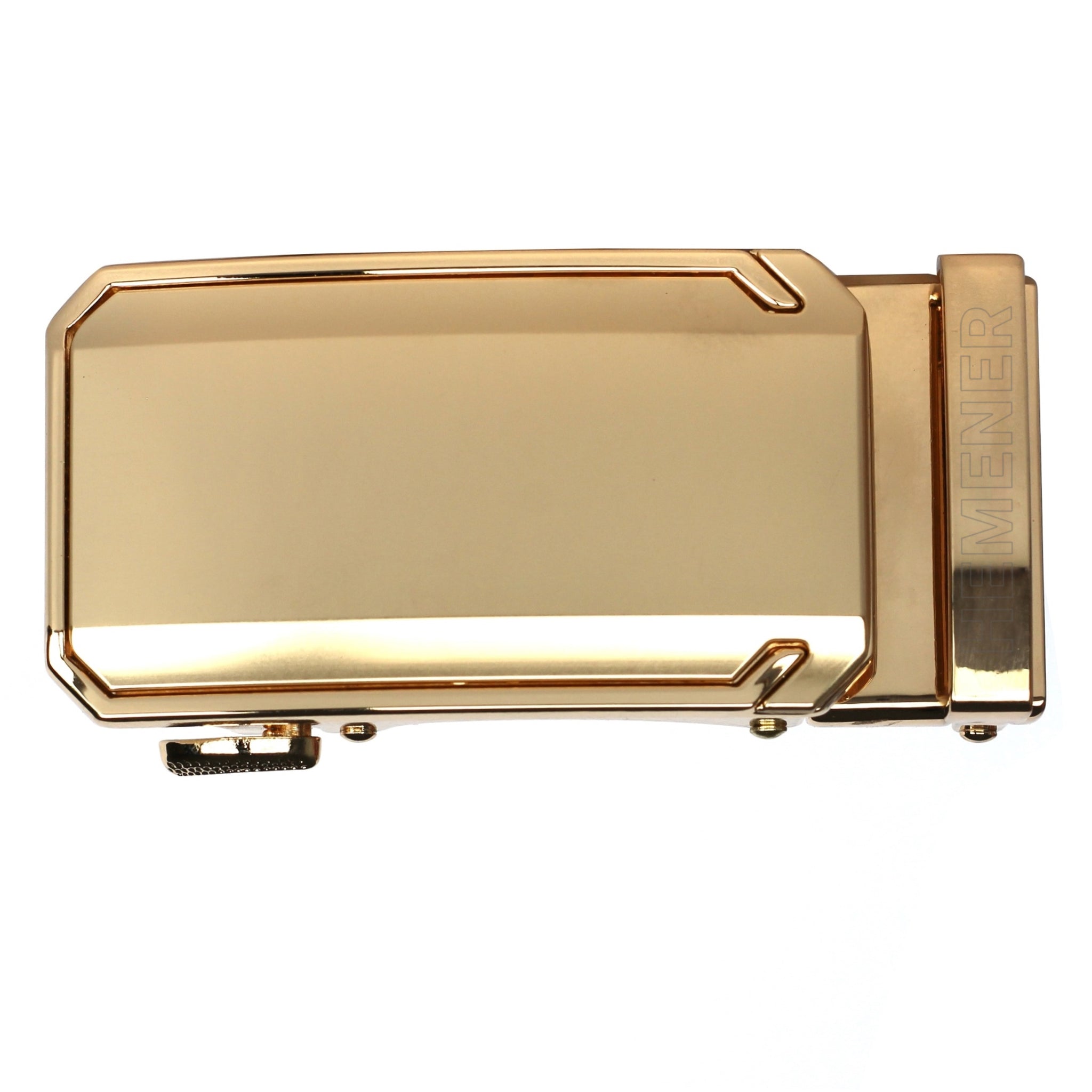 Hemener Men Metal Auto Grip Golden Glossy  Buckle