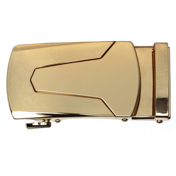 Hemener Men Metal Auto Grip Golden Glossy  Buckle