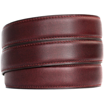 Hemener Men Autogrip Cherry Brown Genuine Leather Strap