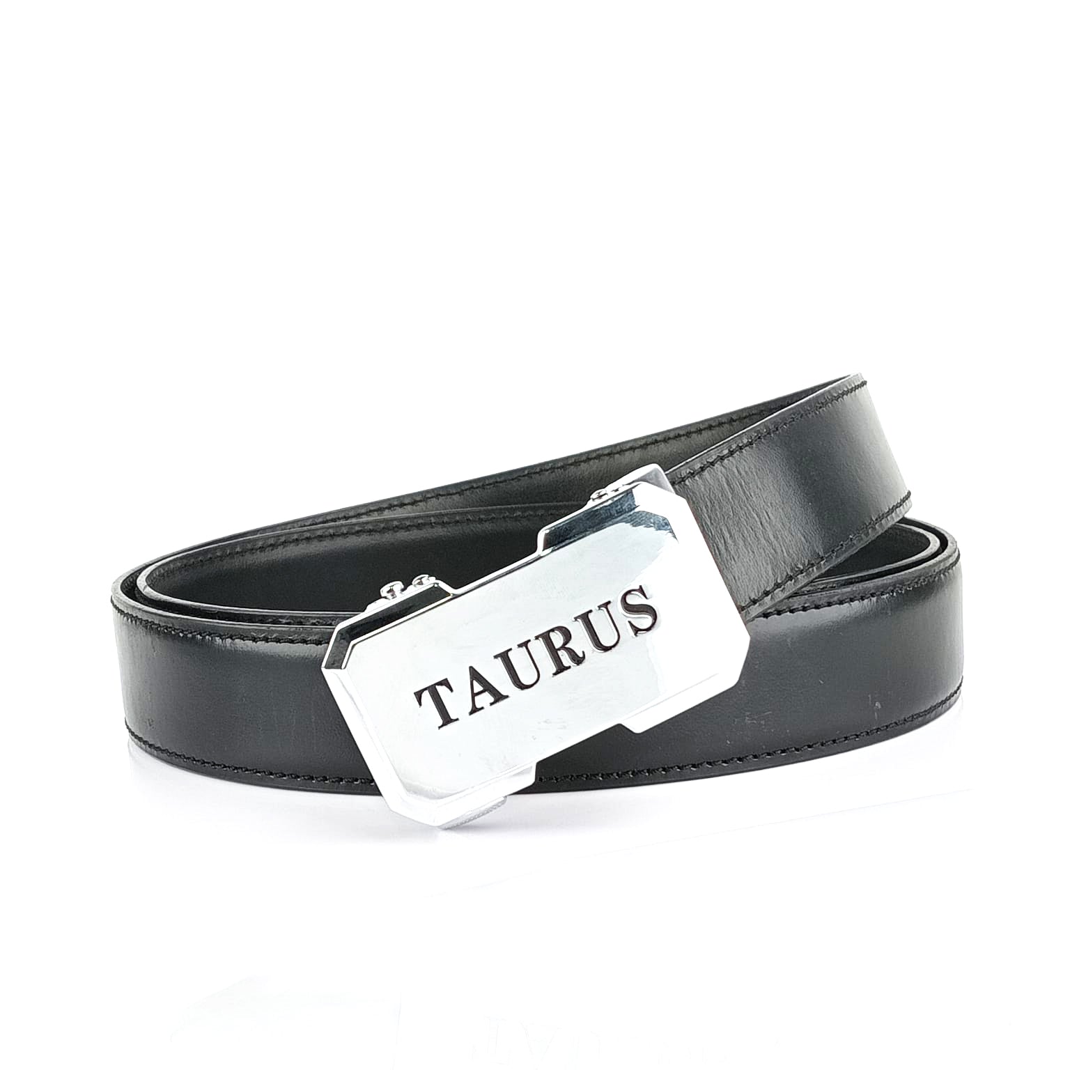 Hemener Men Taurus  Zodiac Buckle Genuine  Leather Belt