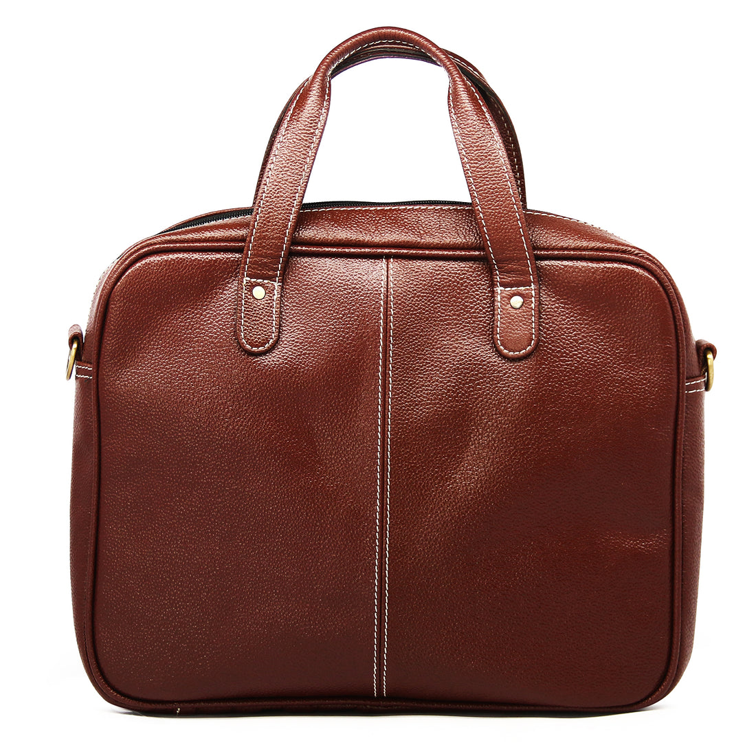 Hemener Brown Genuine Leather Laptop Bag