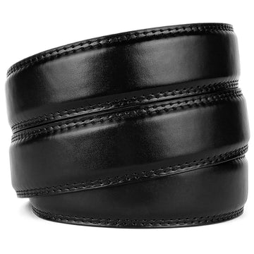 Hemener Men Autogrip Black Texas Leather Strap