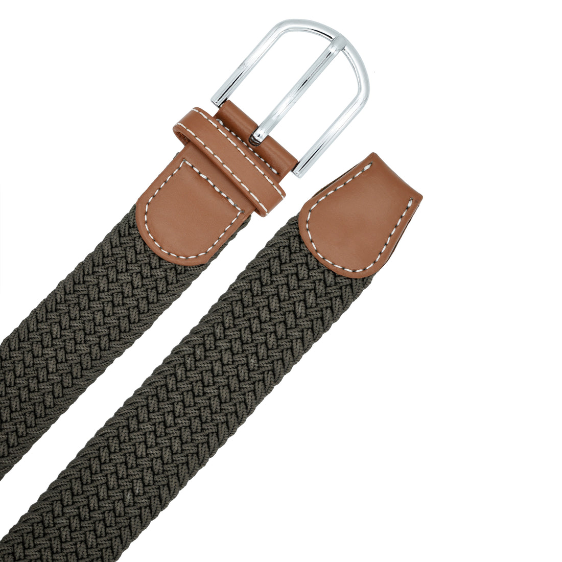 Hemener Green Elastic Nylon Canvas Belt