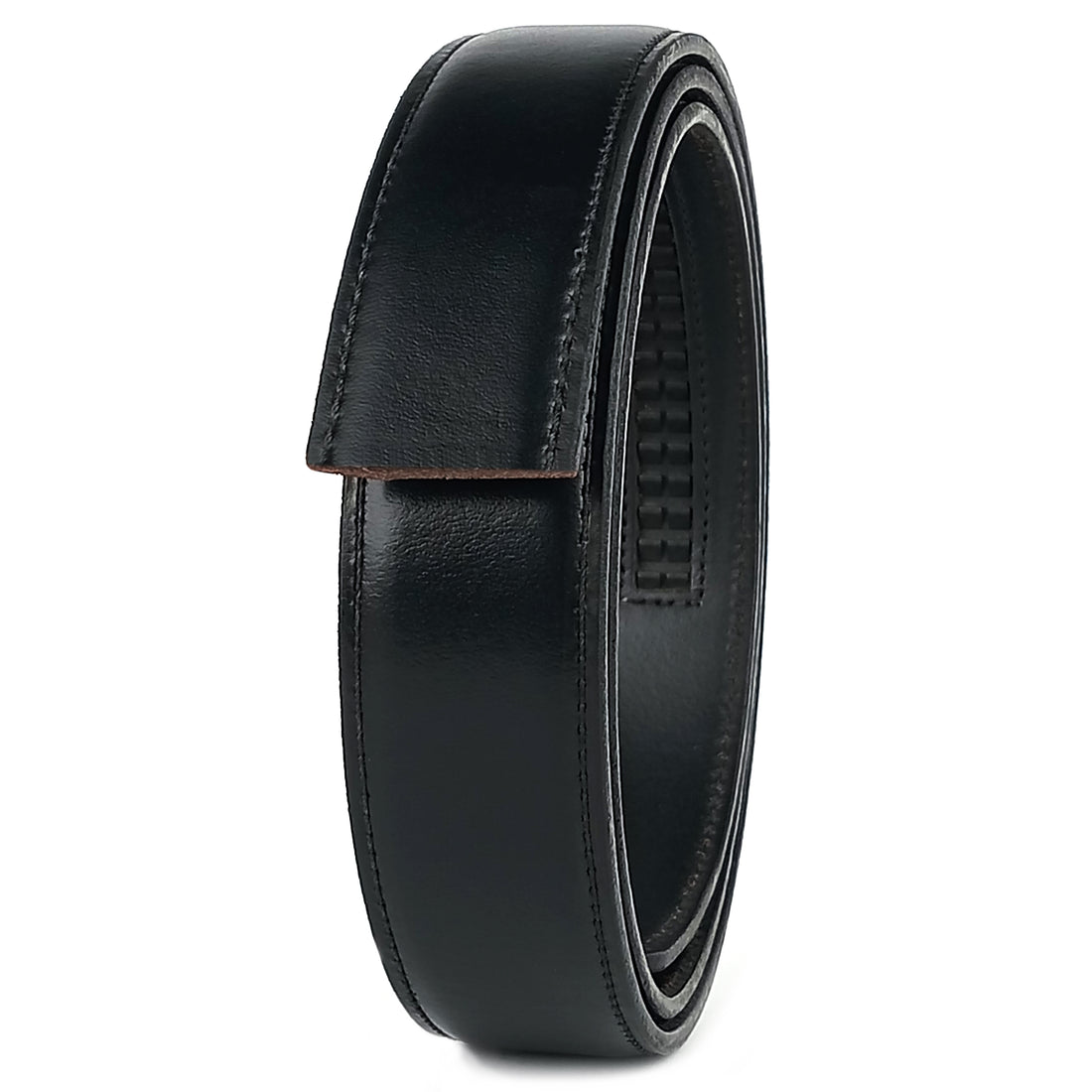 Hemener Men Autogrip Black Genuine Leather Strap