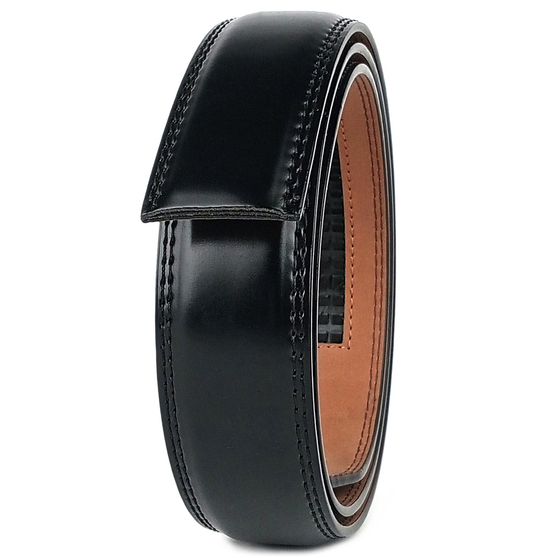 Hemener Men Autogrip Black Texas Leather Strap